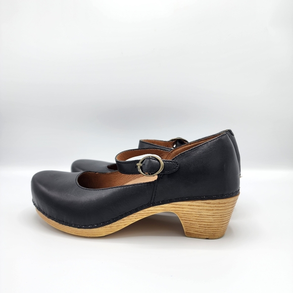 Dansko Black Mary Jane Heels - Picture 2 of 9
